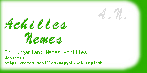 achilles nemes business card